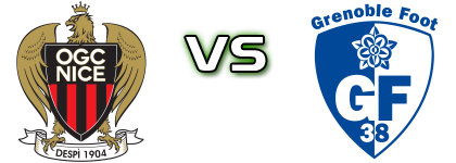 OGC Nice - Grenoble Foot 38 detalji utakmice i statistika