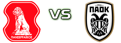 Panserraikos - PAOK Statistiche e dettagli partita Panserraikos - PAOK Statistiche e dettagli partita