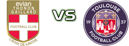 Evian Thonon Gaillard FC - Toulouse Estatísticas e detalhes do jogo