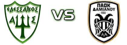 Edessaikos - PAOK Damianou head to head game preview and prediction