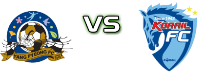 Yangpyeong - Daejeon Korail детайли и статистика Yangpyeong - Daejeon Korail детайли и статистика