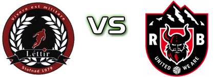 Lettir - RB Estatísticas e detalhes do jogo