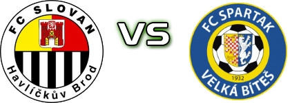 Slovan Havlíčkův - Spartak Velká Bíteš Statistiche e dettagli partita