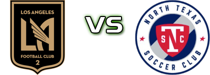 Los Angeles FC 2 - North Texas Estatísticas e detalhes do jogo
