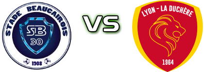 Stade Beaucaire - Lyon-La Duchère Estatísticas e detalhes do jogo