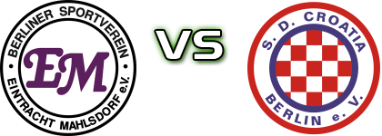 Eintracht Mahlsdorf - Croatia Berlin head to head game preview and prediction