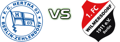 Hertha 03 - Wilmersdorf Estatísticas e detalhes do jogo
