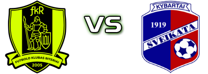 Riteriai B - Sveikata Statistiche e dettagli partita