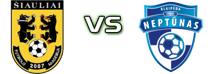 FA Siauliai B - FC Neptūnas Klaipėda head to head game preview and prediction