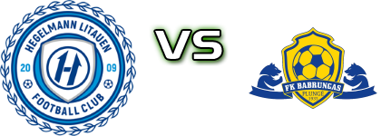 Hegelmann Litauen B - FK Babrungas Plungė Spiel Prognosen und Statistiken Hegelmann Litauen B - FK Babrungas Plungė Spiel Prognosen und Statistiken