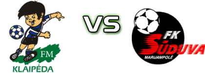 Klaipedos Fsm - FK Suduva Marijampole B head to head game preview and prediction