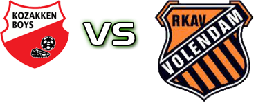 Kozakken Boys - RKAV Volendam Estatísticas e detalhes do jogo