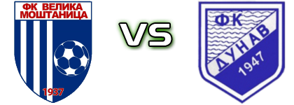 FK Velika Mostanica - Dunav  Statistiche e dettagli partita