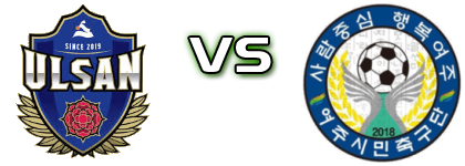 Ulsan Citizen FC - Yeoju Citizen FC детайли и статистика