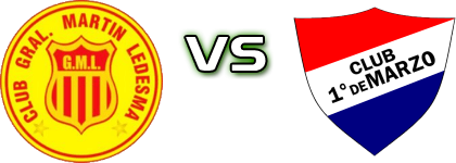 M. Ledesma - Club 1 De Marzo head to head game preview and prediction