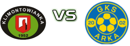 Klimontowianka - Arka Pawłów detalji utakmice i statistika