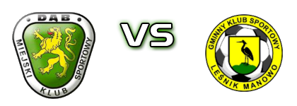 Dąb Dębno - GKS Manowo head to head game preview and prediction
