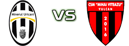 Minerul Uricani - Mihai Viteazu Vulcan Statistiche e dettagli partita Minerul Uricani - Mihai Viteazu Vulcan Statistiche e dettagli partita