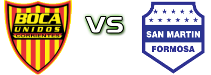 Boca Unidos - San Martín Formosa Statistiche e dettagli partita