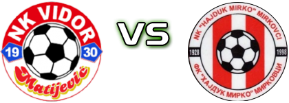 Vidor Matijević (SL) - Hajduk Mirko head to head game preview and prediction Vidor Matijević (SL) - Hajduk Mirko head to head game preview and prediction