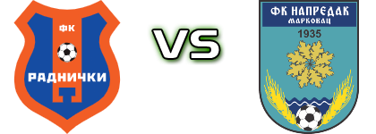 Radnički (V) - OFK Napredak Markovac Detalles y estadisticas