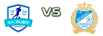 Hajduk (J) - Borac (D) детайли и статистика