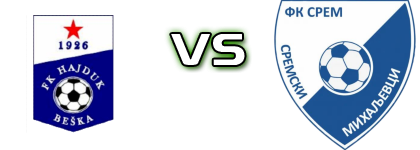 Hajduk (B) - Srem (SM) Detalji meca I statistika.