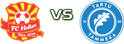 Võru FC Helios U19 - Tartu JK Tammeka U19 Detalles y estadisticas Võru FC Helios U19 - Tartu JK Tammeka U19 Detalles y estadisticas