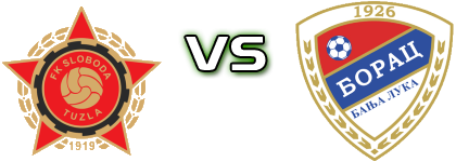 FK Sloboda Tuzla - FK Borac Banja Luka U19 Statistiche e dettagli partita