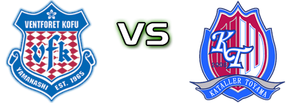 Ventforet Kofu - Kataller Toyama детайли и статистика