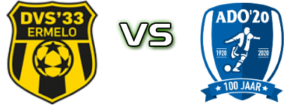 DVS'33 Ermelo - ADO '20 Spiel Prognosen und Statistiken