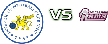 Inter Lions FC - Macarthurs Detalles y estadisticas