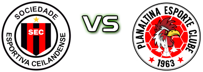 SE Ceilandense DF - Planaltina head to head game preview and prediction