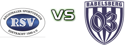 RSV Eintracht 1949 e.V. - SV Babelsberg 03 detalji utakmice i statistika RSV Eintracht 1949 e.V. - SV Babelsberg 03 detalji utakmice i statistika