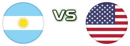 Argentina - USA детайли и статистика