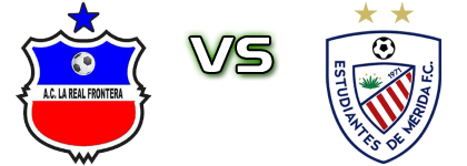 Real Frontera FC - Estudiantes de Mérida Spiel Prognosen und Statistiken Real Frontera FC - Estudiantes de Mérida Spiel Prognosen und Statistiken
