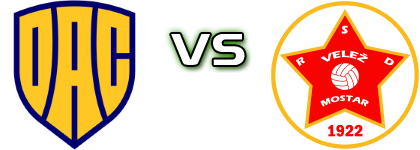 DAC 1904 - FK Velež Statistiche e dettagli partita