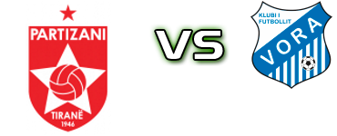 Partizani - Vora Estatísticas e detalhes do jogo