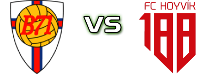 B71 Sandoy - FC Hoyvi­k Detalles y estadisticas