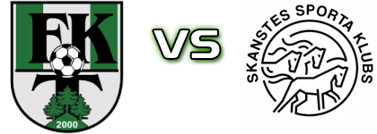 FK Tukums 2000/Tss II - Skanstes SK Spiel Prognosen und Statistiken FK Tukums 2000/Tss II - Skanstes SK Spiel Prognosen und Statistiken