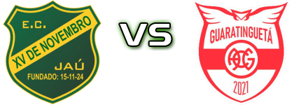 XV de Jaú - Guaratingueta Spiel Prognosen und Statistiken XV de Jaú - Guaratingueta Spiel Prognosen und Statistiken